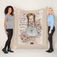 Fear no Evil Light Weight Fleece Blanket