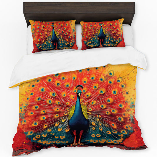 Feather Firestorm Duvet Cover Set by Wikus Schalkwyk