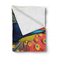 Feather Firestorm Light Weight Fleece Blanket by Wikus Schalkwyk