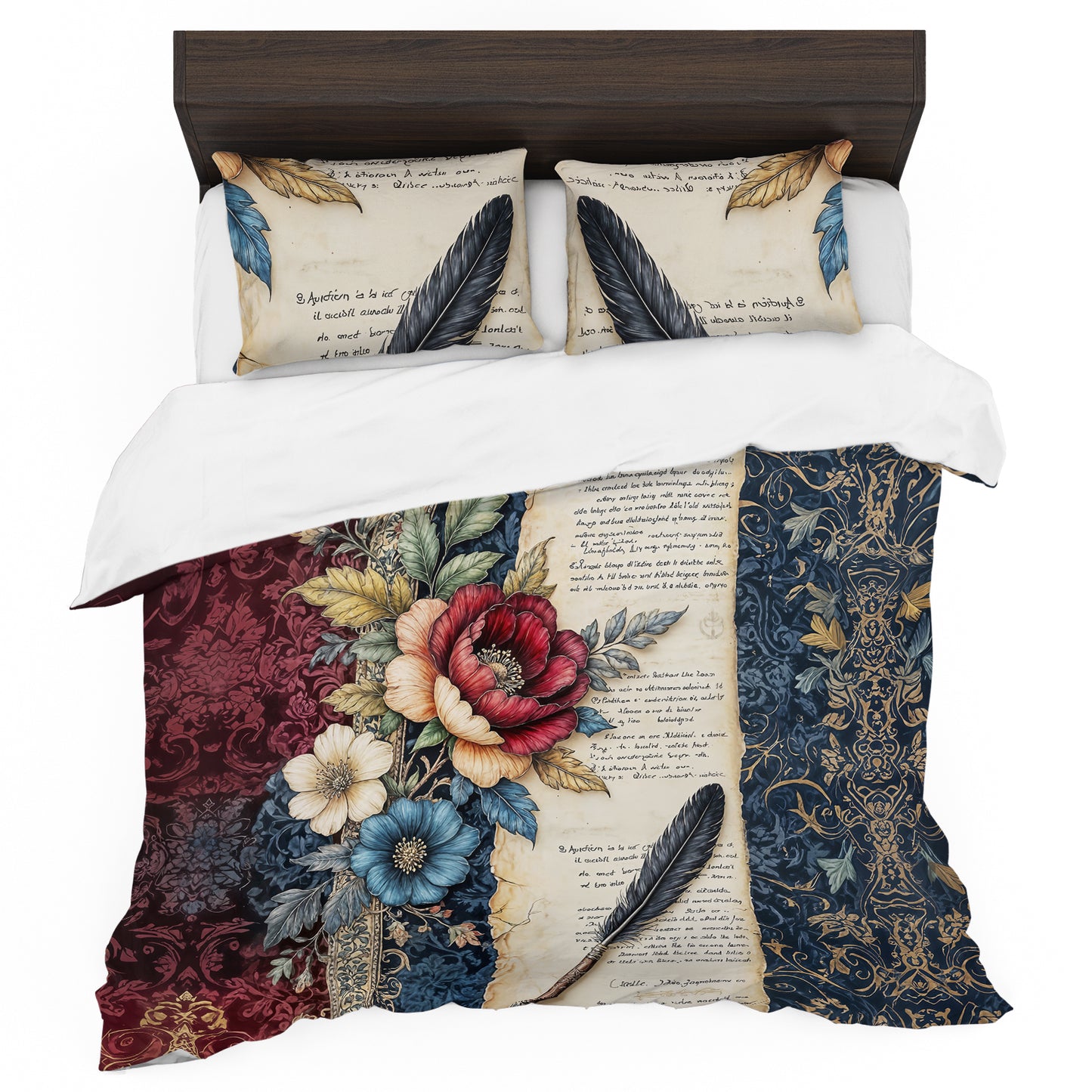 Feather Pen Duvet Cover Set