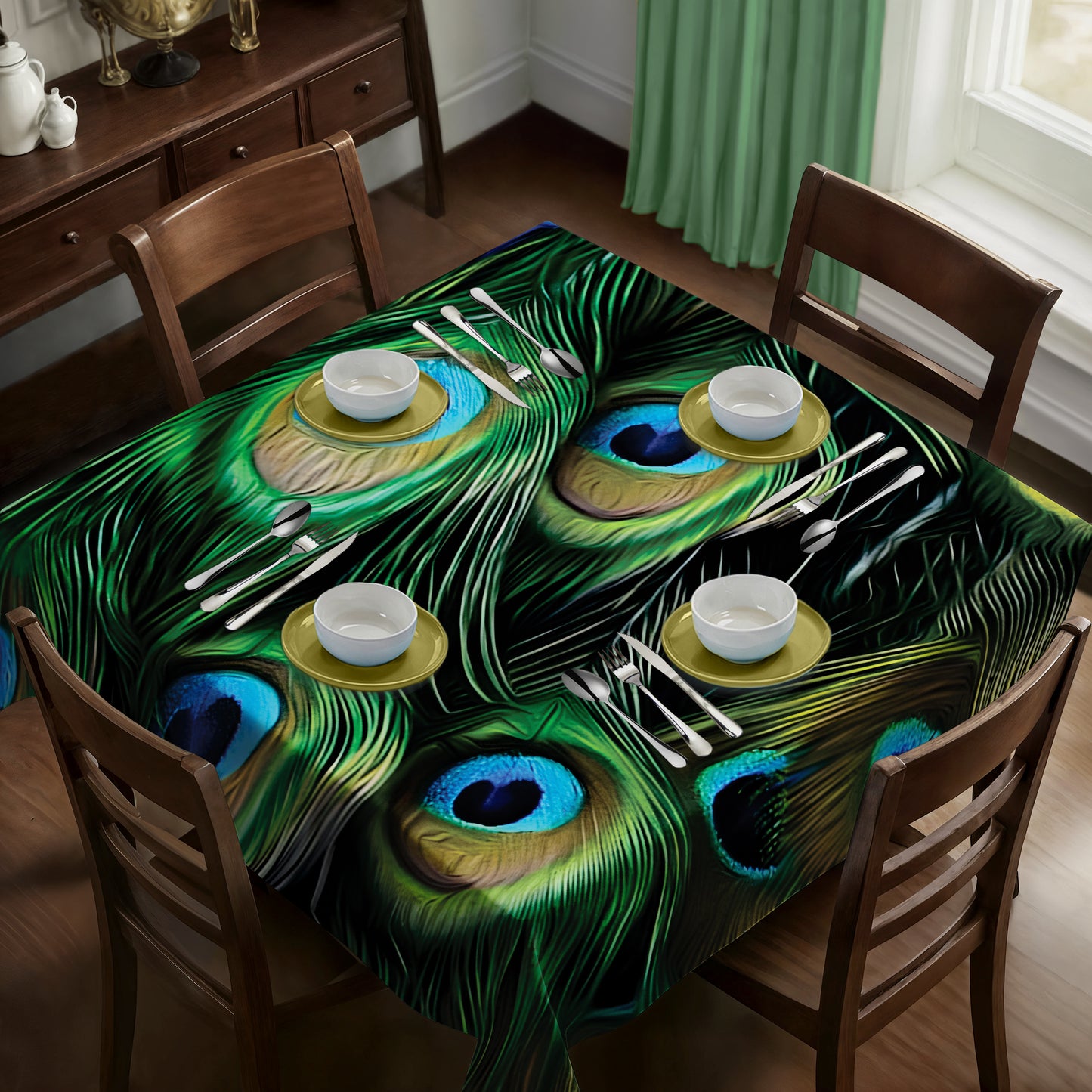 Feathers Square Tablecloth