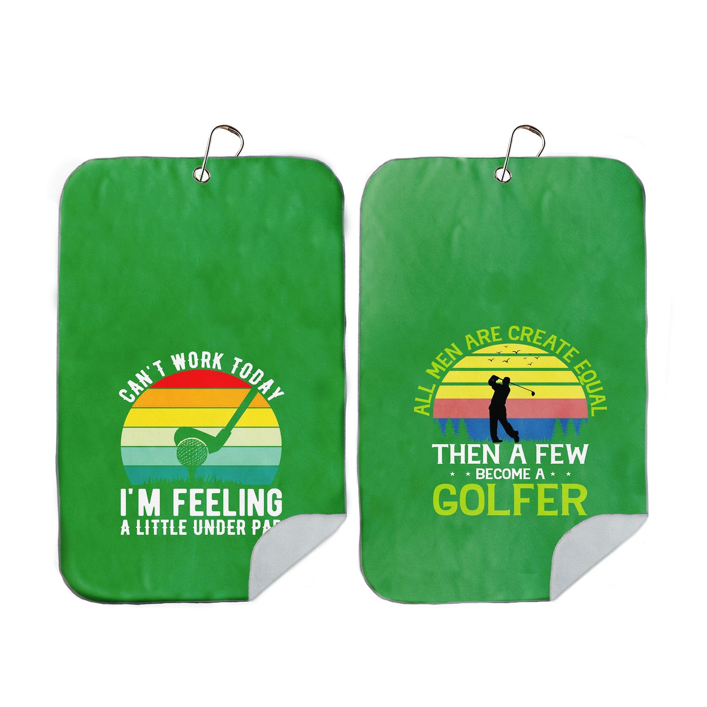 Feeling under Par Golf Towel Set of 2
