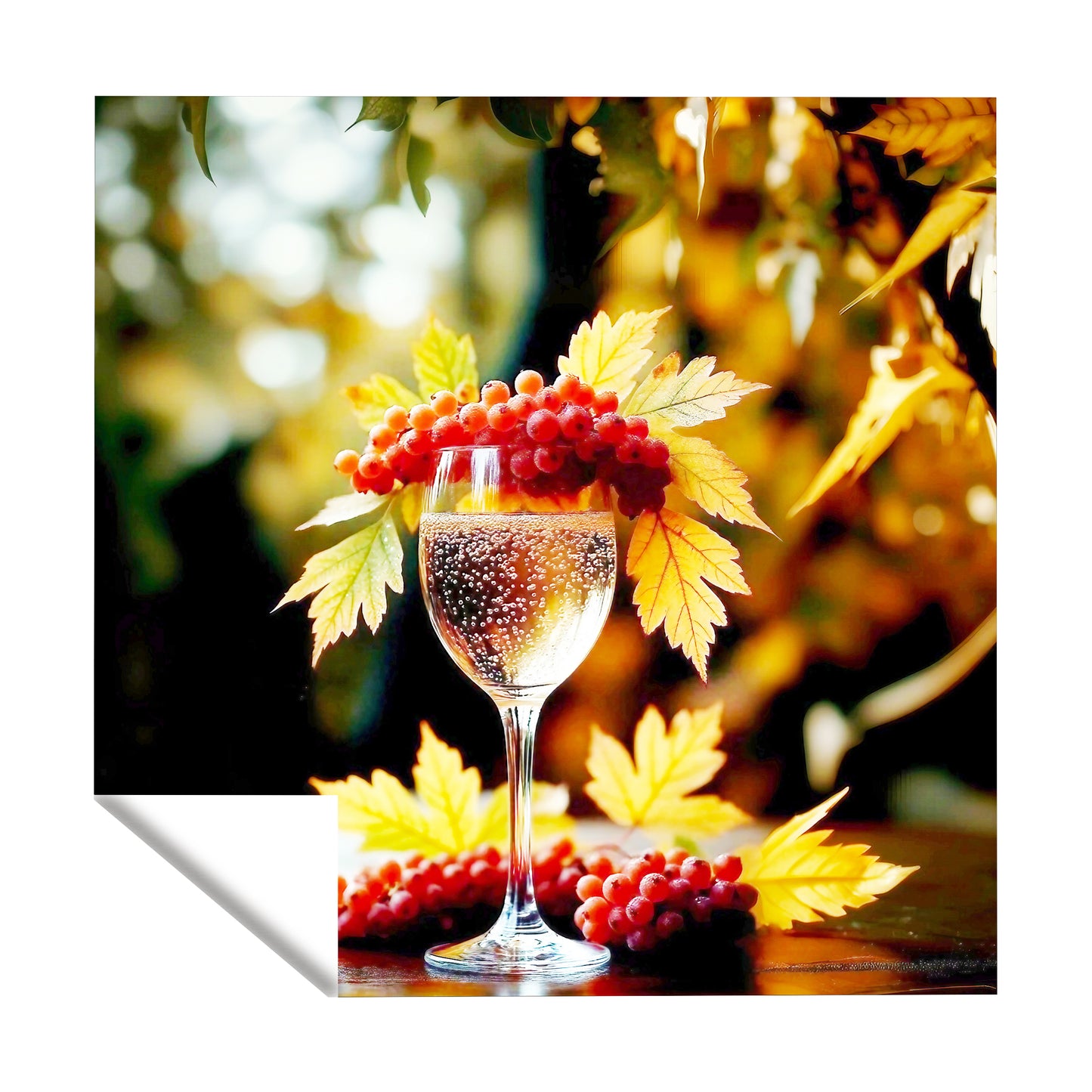 Festive Wine Square Tablecloth