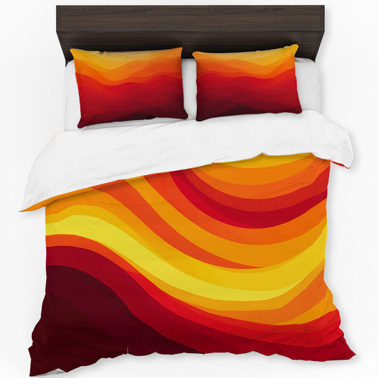 Fiery Sunset Duvet Cover Set by Wikus Schalkwyk