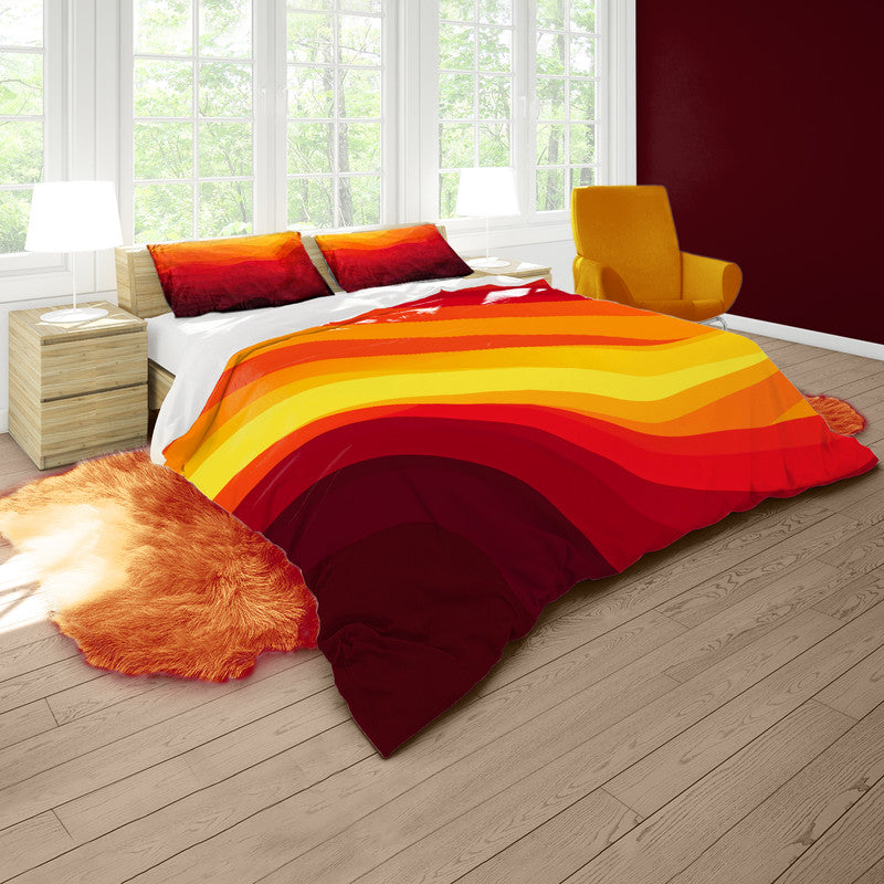 Fiery Sunset Duvet Cover Set by Wikus Schalkwyk