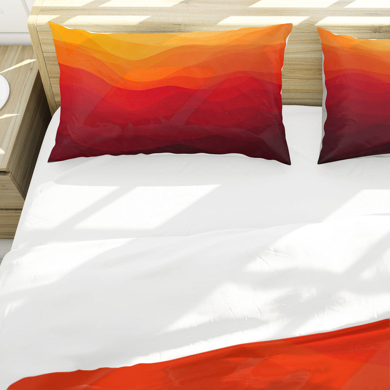 Fiery Sunset Duvet Cover Set by Wikus Schalkwyk