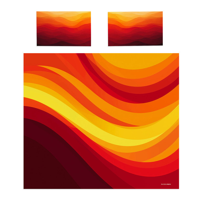 Fiery Sunset Duvet Cover Set by Wikus Schalkwyk