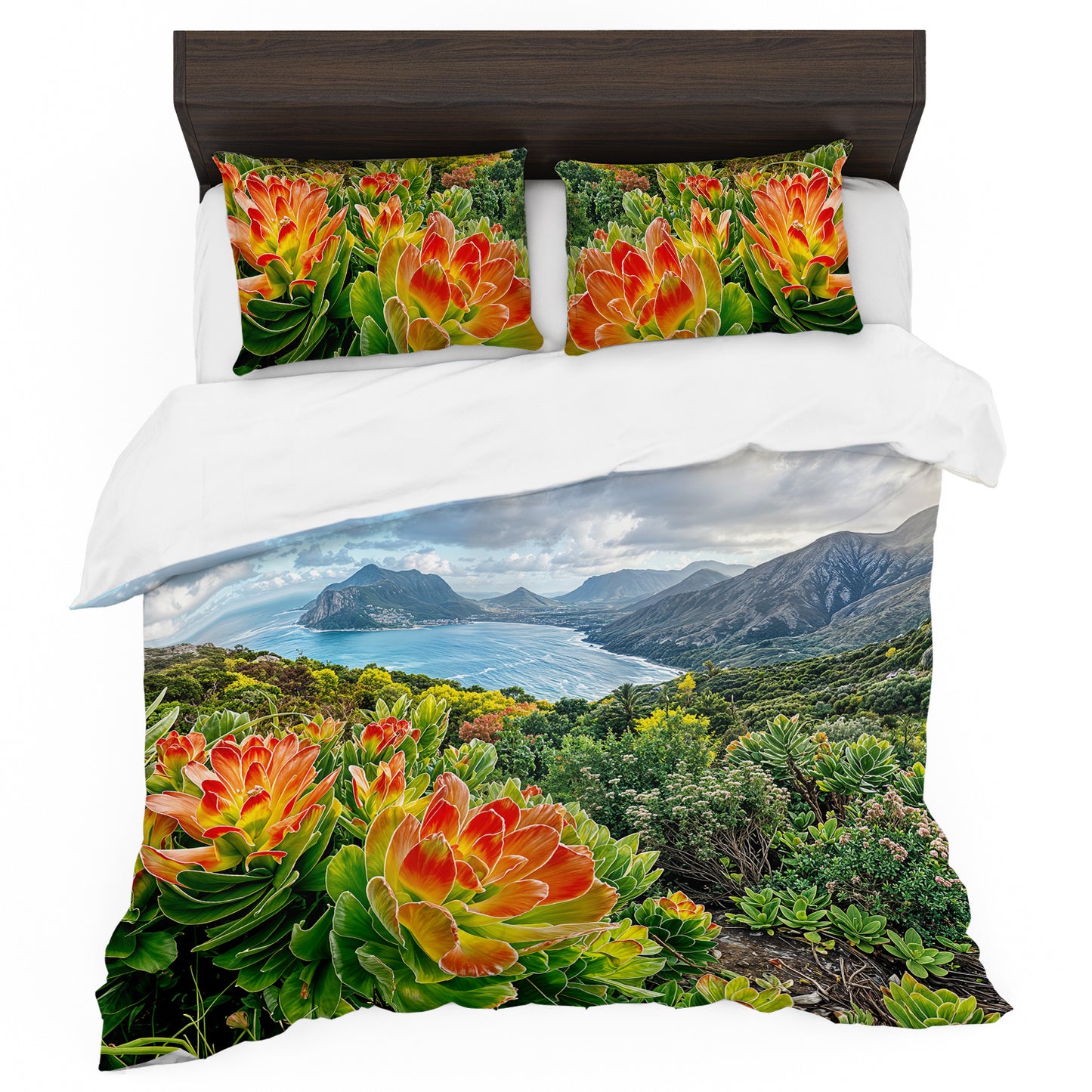 Fiery Floral Duvet Cover Set