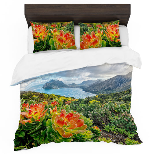 Fiery Floral Duvet Cover Set