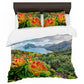 Fiery Floral Duvet Cover Set