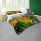 Fiery Floral Duvet Cover Set