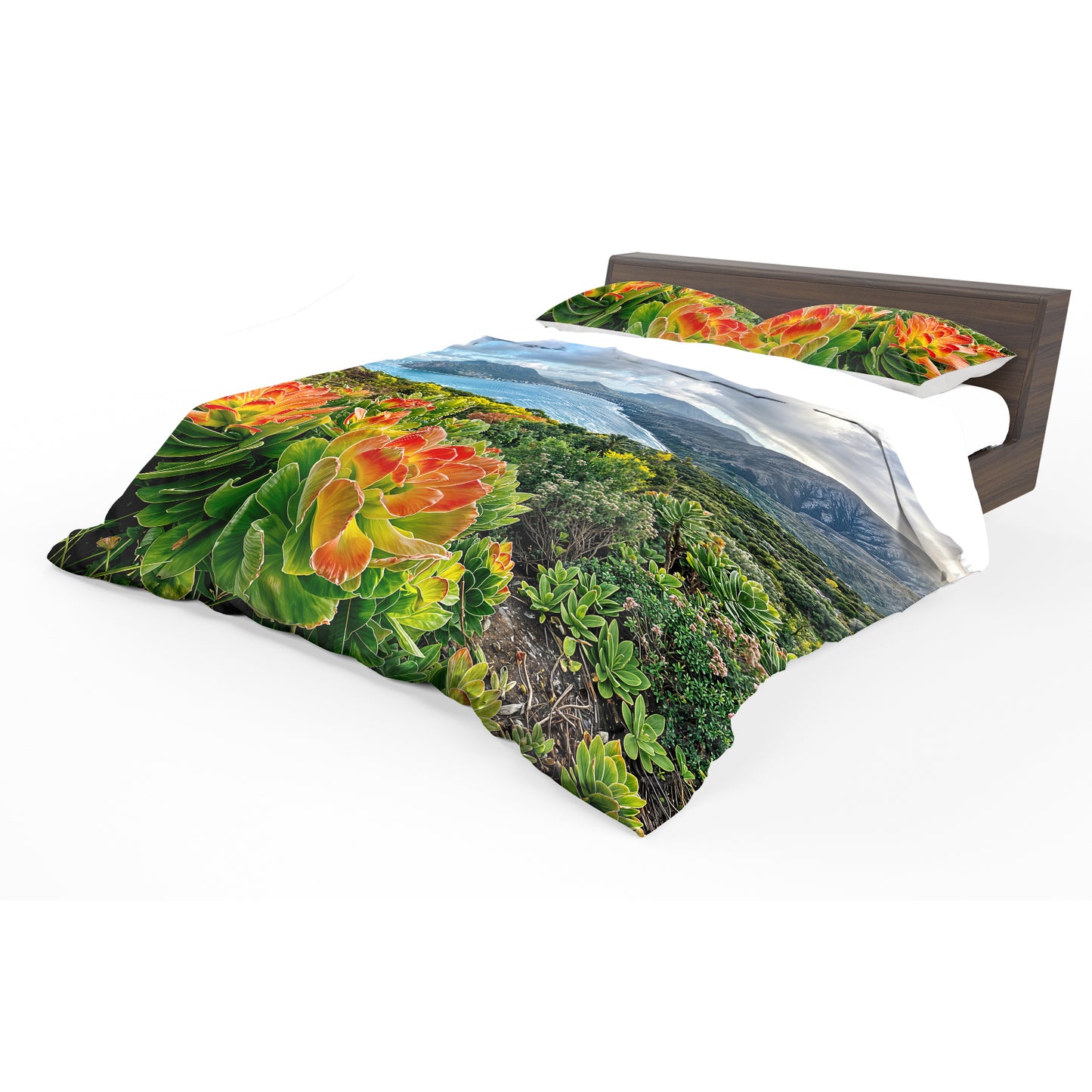 Fiery Floral Duvet Cover Set