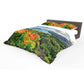 Fiery Floral Duvet Cover Set