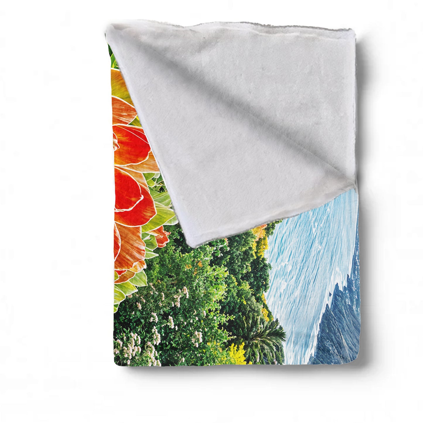 Fiery Floral Light Weight Fleece