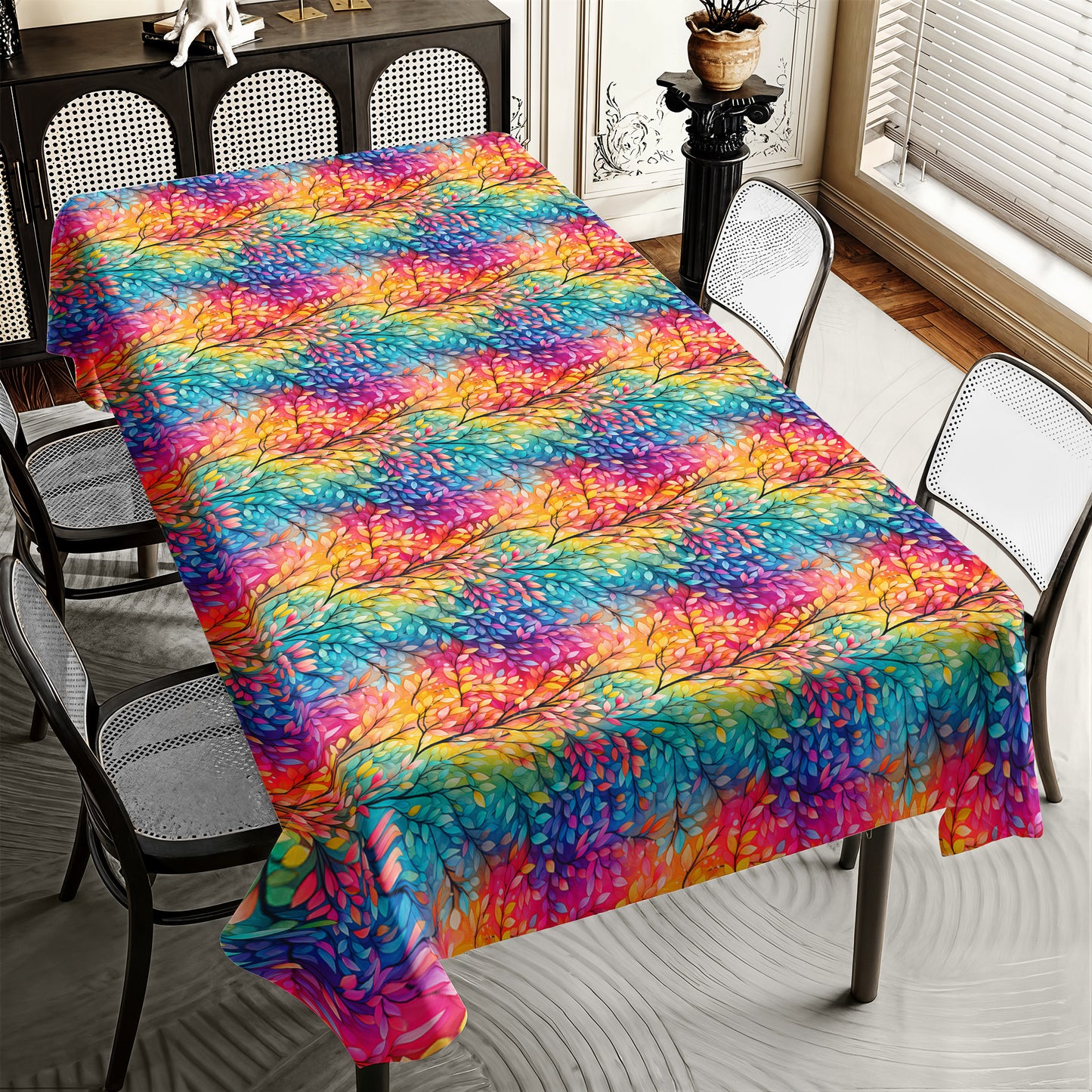 Fiery Foliage Rectangle Tablecloth