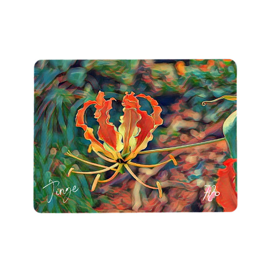 Flame Lily Mouse Pad By Fifo