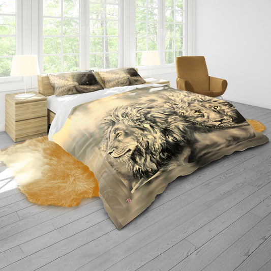 Shadow of the King - Bronze - By Fifo Duvet Cover Set
