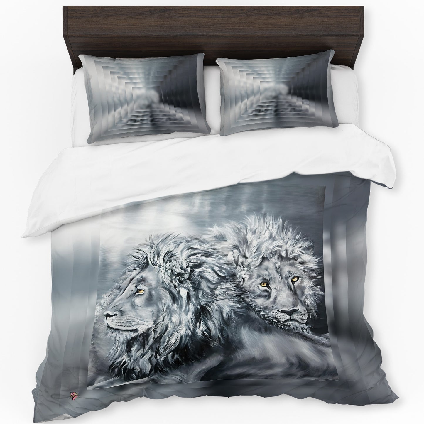 Shadow of the King - Grey - By Fifo Duvet Cover Set
