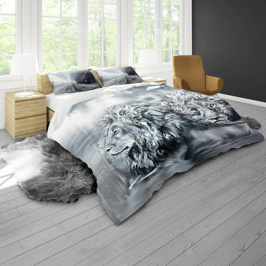 Shadow of the King - Grey - By Fifo Duvet Cover Set