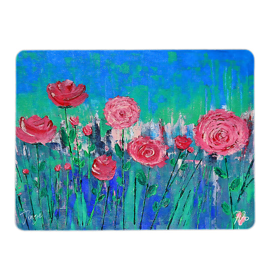 Impressionist Roses Mouse Pad By Jinge for Fifo