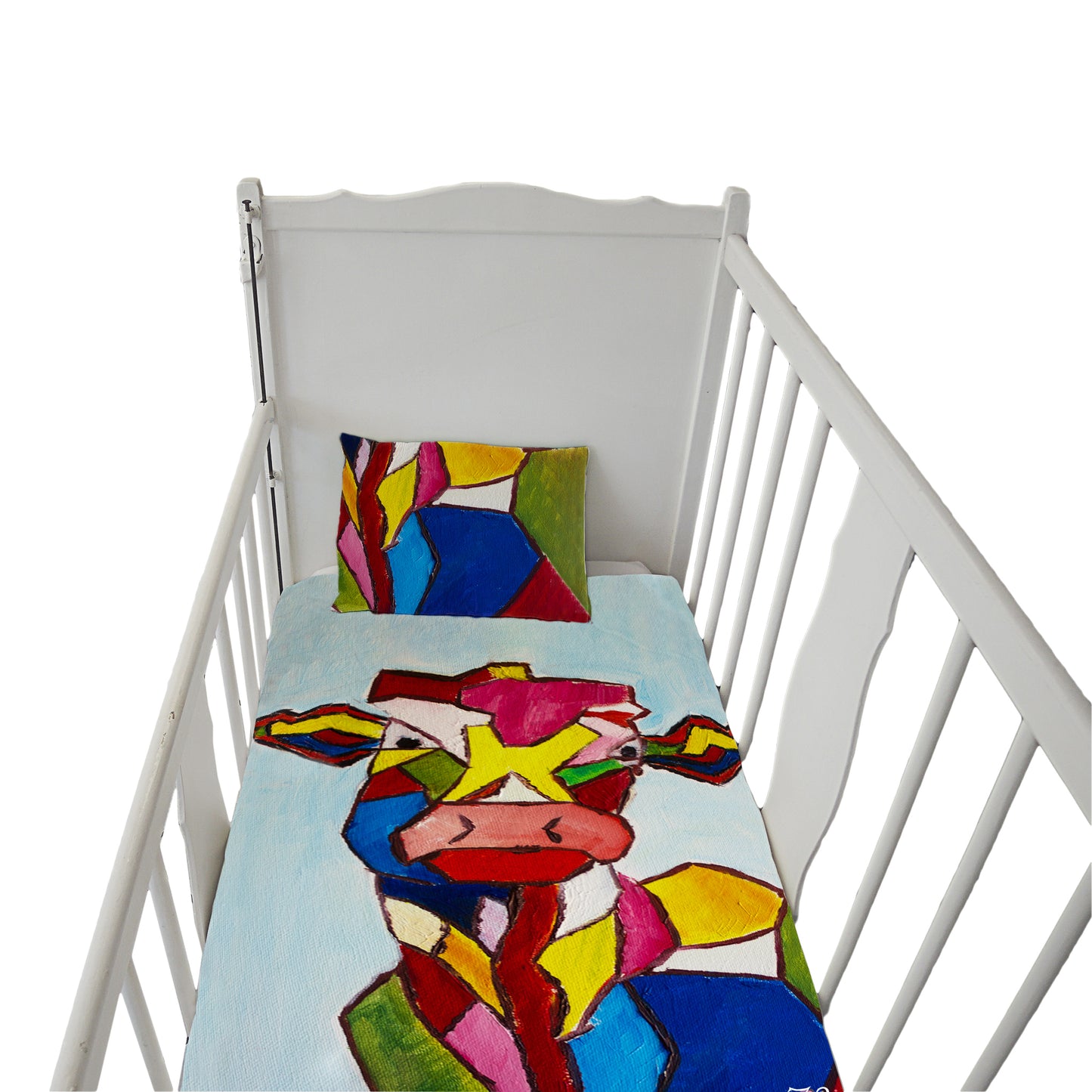 Clever Cow Cot Duvet Set by Russel for Fifo