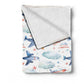 Fighter Plains Baby Fleece Blanket