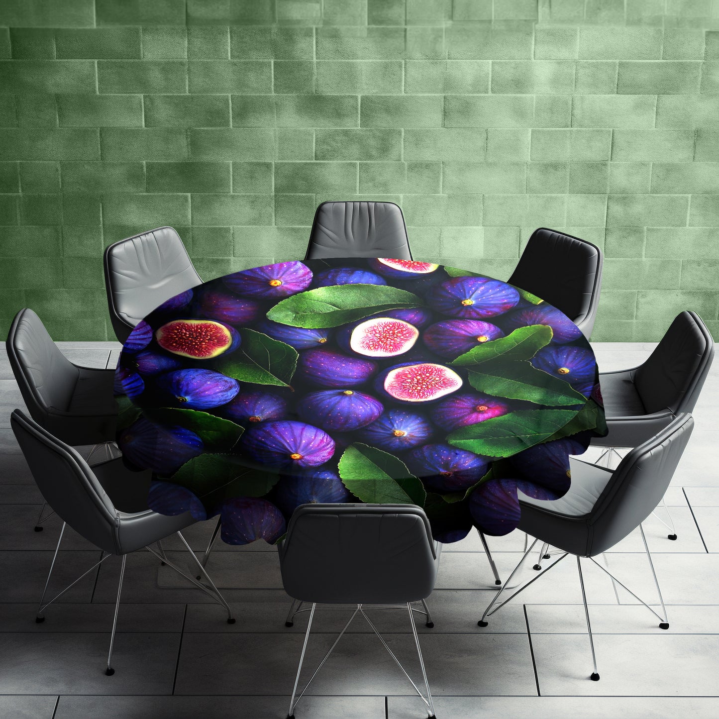Figs Round Tablecloth