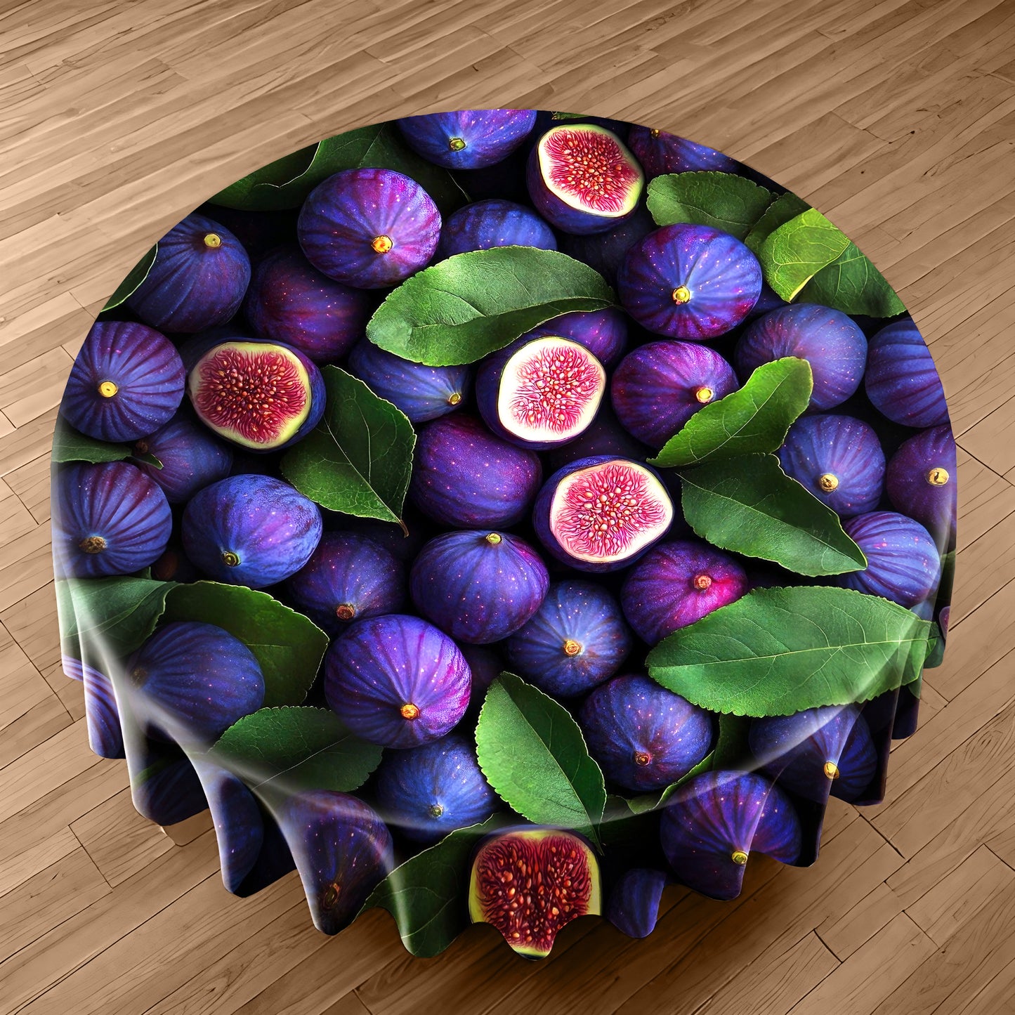 Figs Round Tablecloth