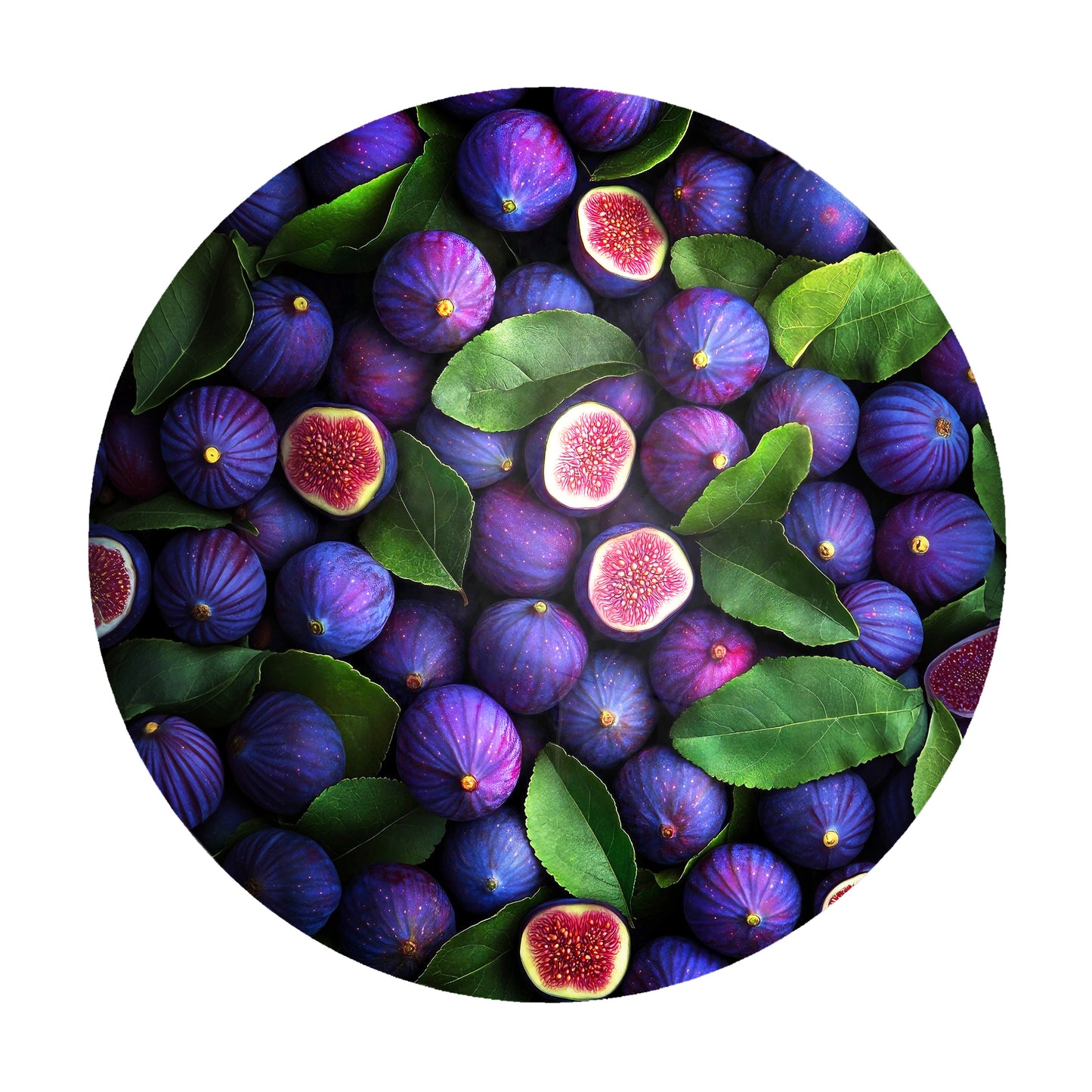 Figs Round Tablecloth