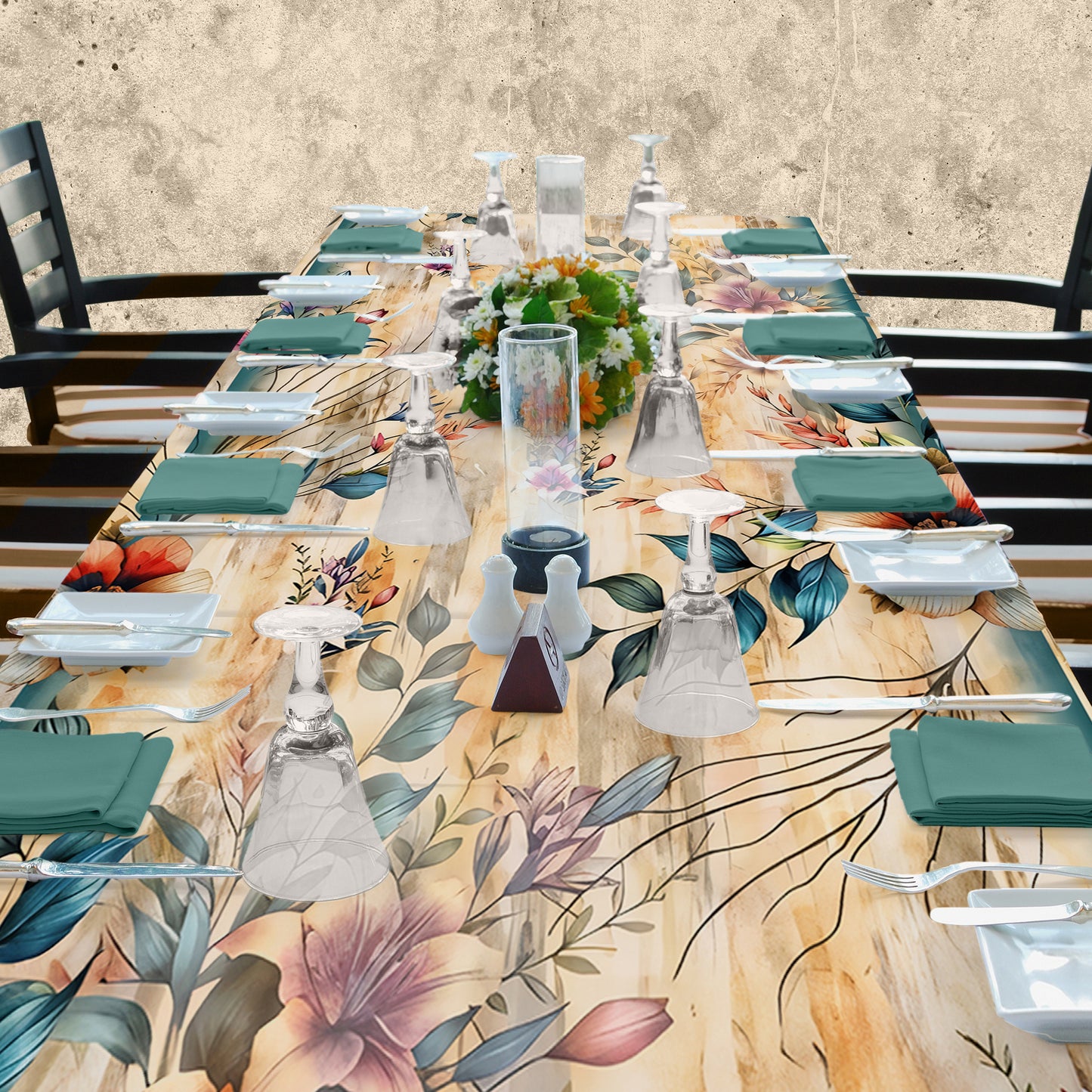 Fine touch 3m Rectangle Tablecloth