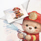 Firefighter Teddy Cot Set by Nathan Pieterse