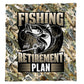 Fishing Retirement Plan Light Weight Fleece Blanket