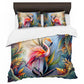 Flamingo Forest Duvet Cover Set