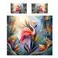 Flamingo Forest Duvet Cover Set