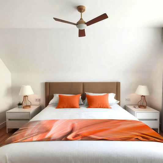 Flamingo Feathers Light Bed Throw