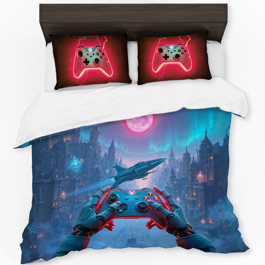 Flight Simulator Duvet Cover Set