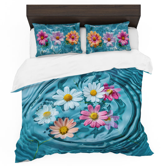 Floating Daisies Duvet Cover Set