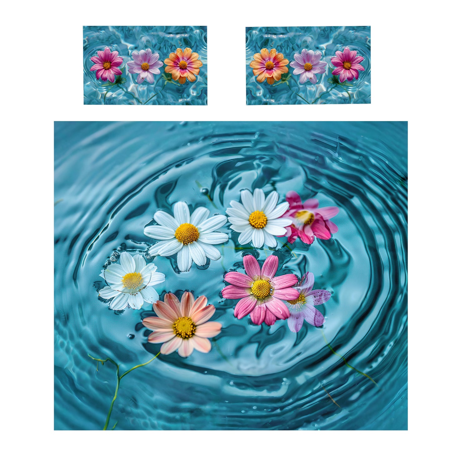 Floating Daisies Duvet Cover Set