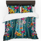 Floating Multicolour Daisies Duvet Cover Set