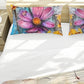 Floral Ivory Ink Duvet Cover Set