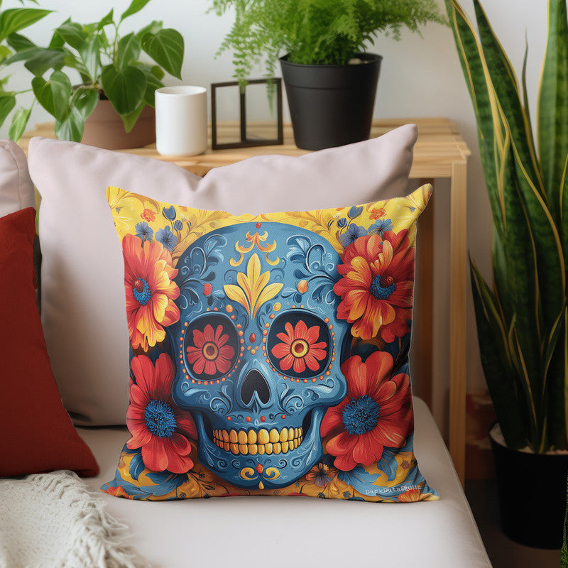Floral Sugar Skull Luxury Scatter by Wikus Schalkwyk
