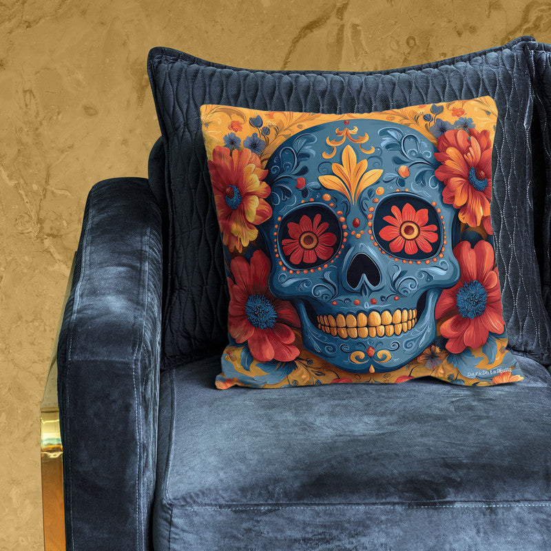 Floral Sugar Skull Luxury Scatter by Wikus Schalkwyk