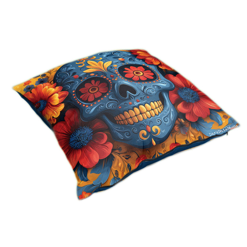 Floral Sugar Skull Luxury Scatter by Wikus Schalkwyk