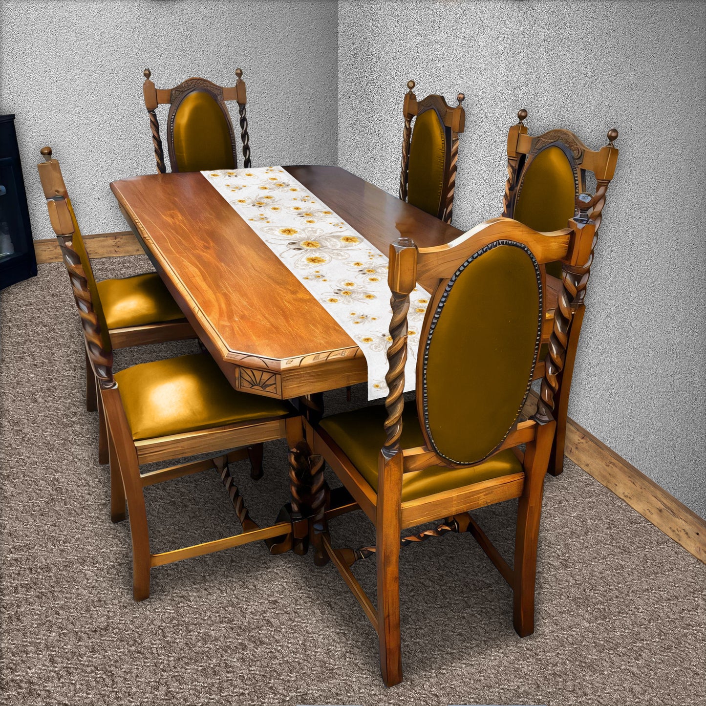 Floral Bee Table Runner by Mark van Vuuren