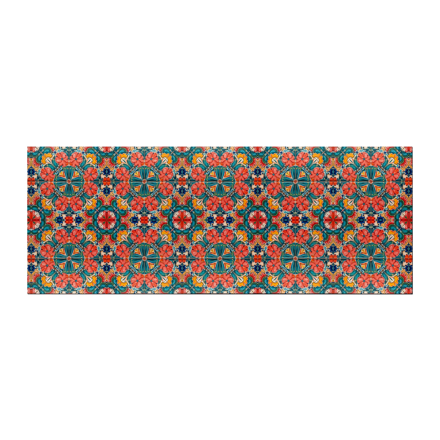 Floral Bohemian Geometry Desk Pad