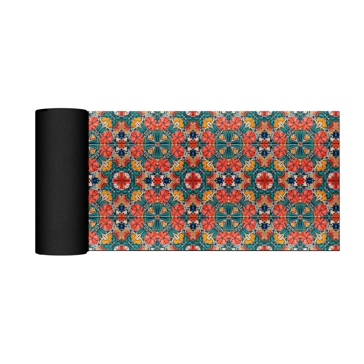 Floral Bohemian Geometry Desk Pad