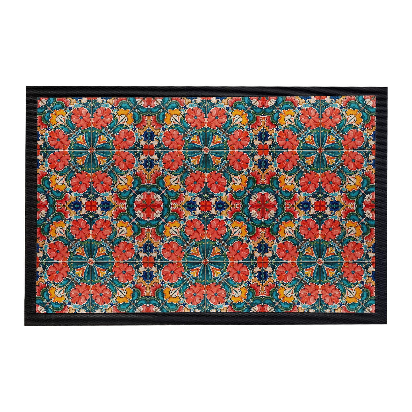 Floral Bohemian Geometry Door Mat