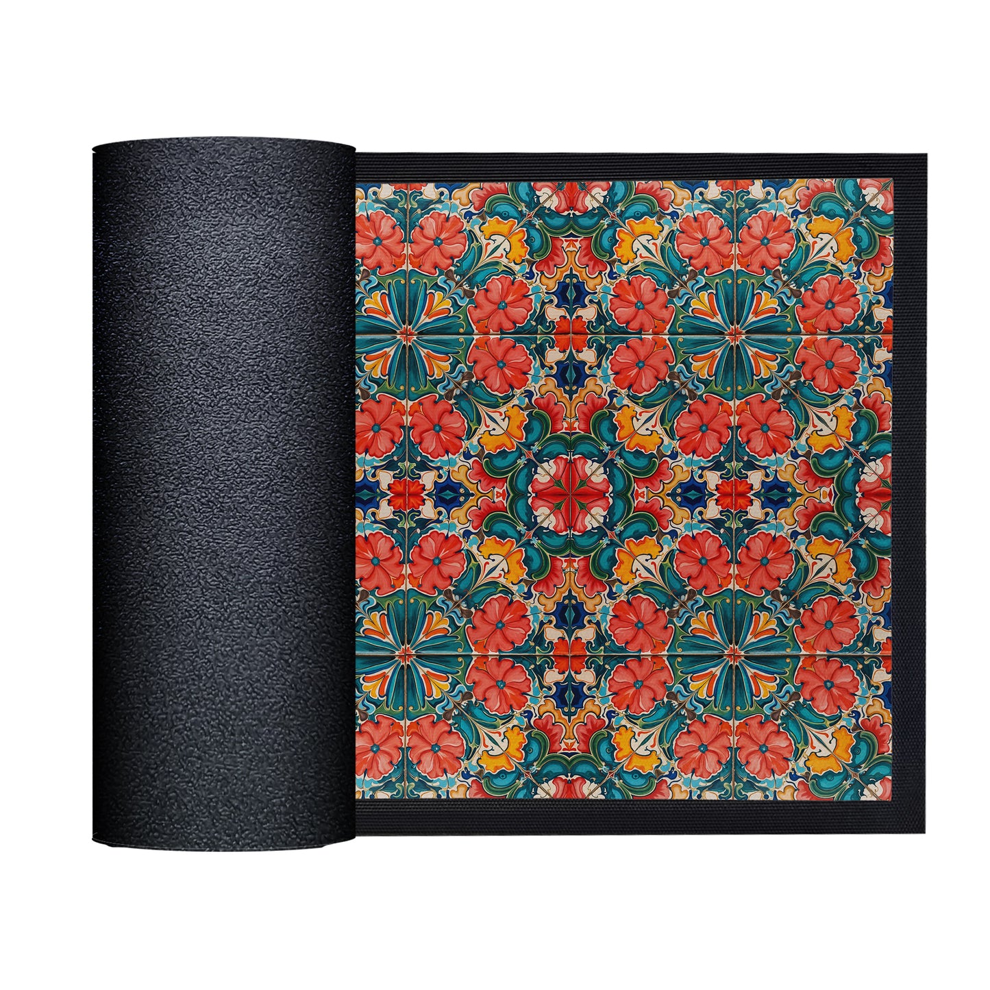 Floral Bohemian Geometry Door Mat