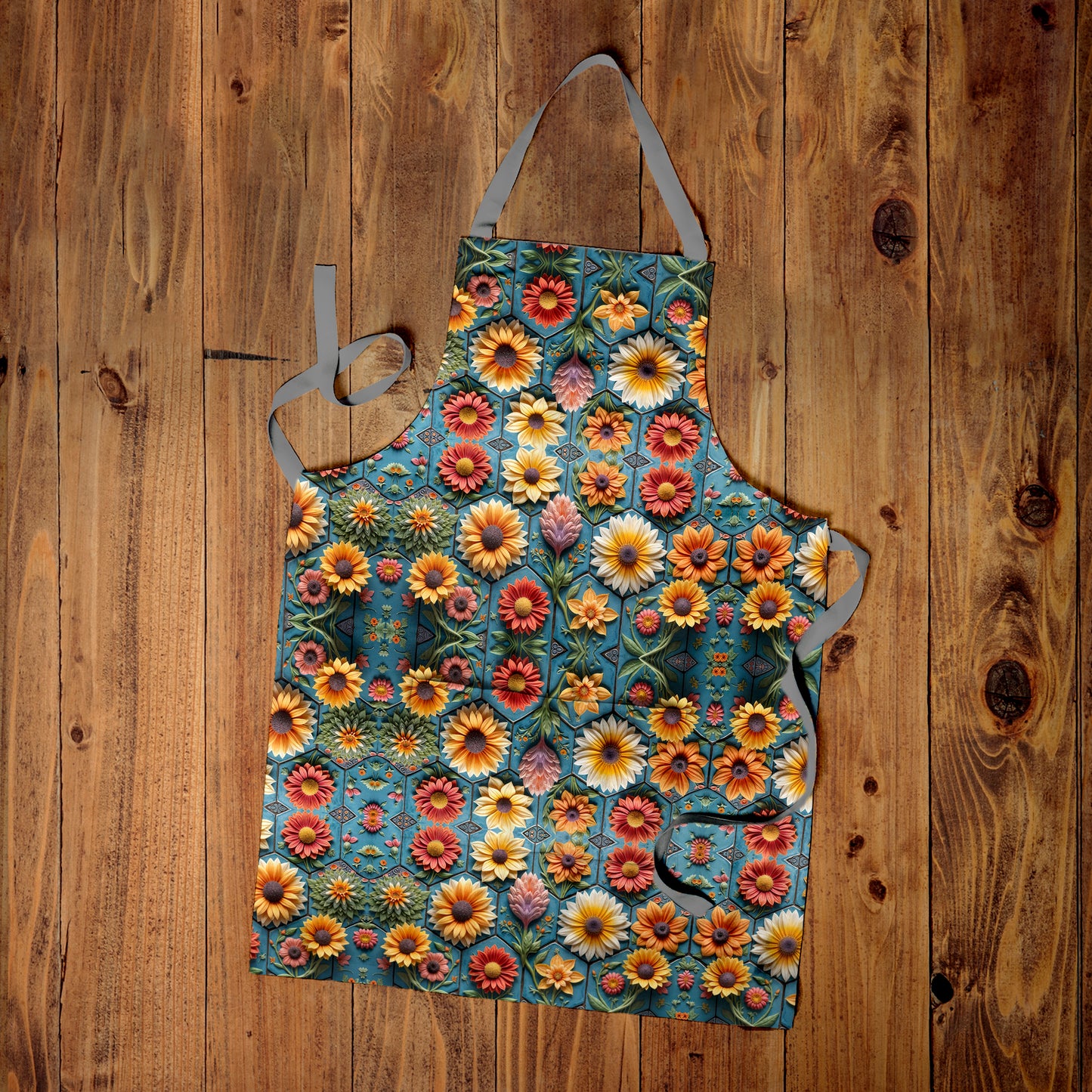 Floral Clay Art Apron