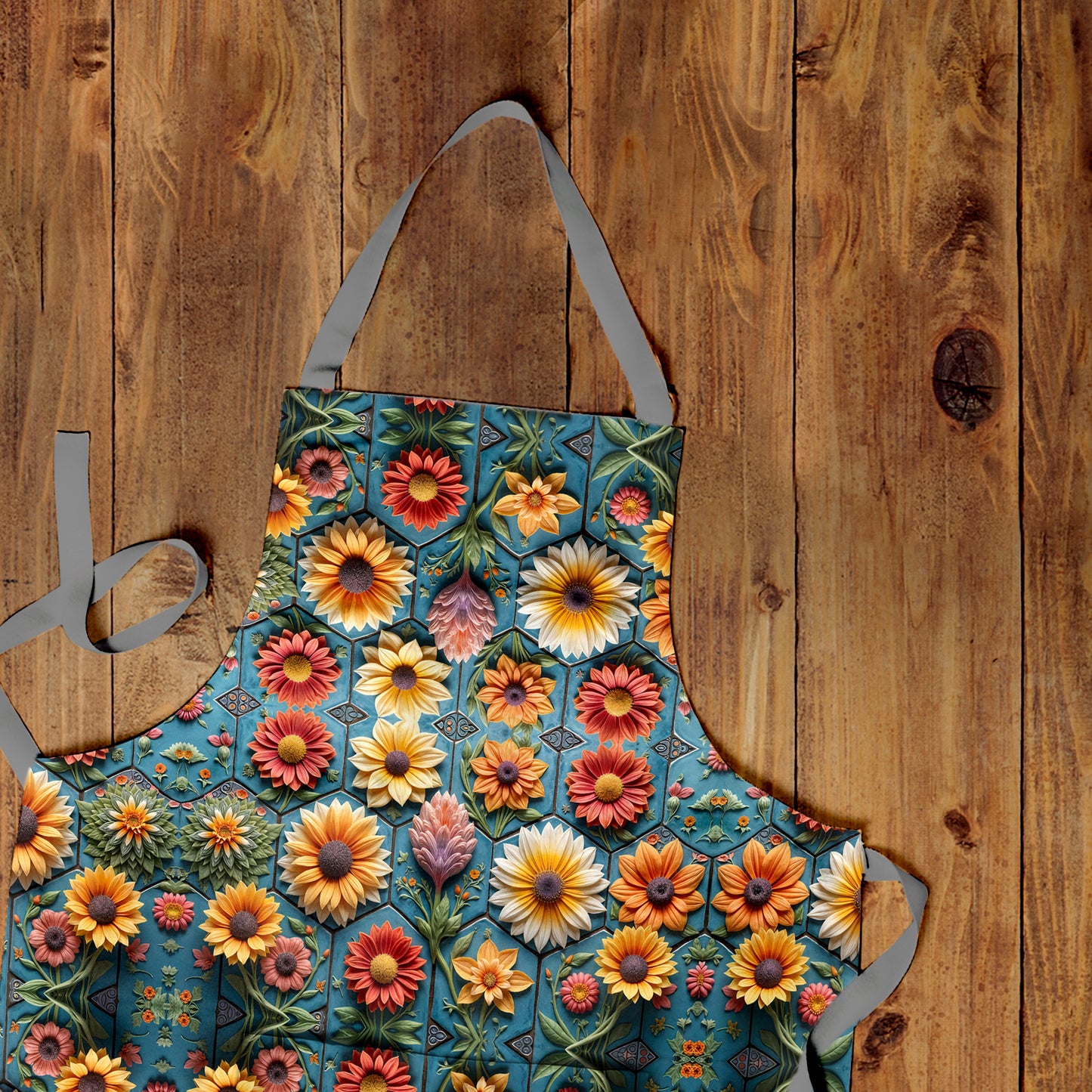 Floral Clay Art Apron